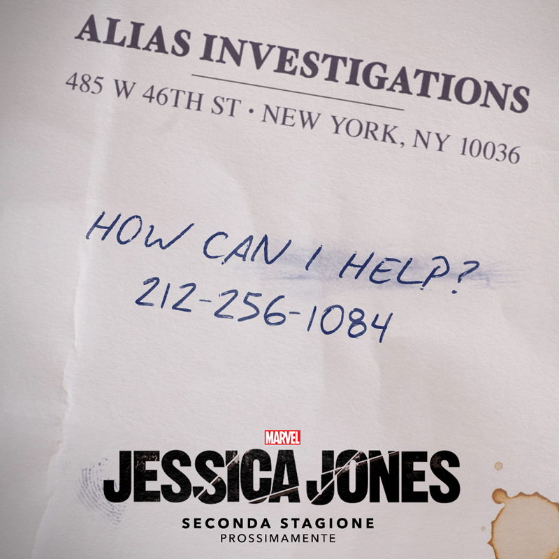 NetflixIT's tweet photo. Avete ricevuto il messaggio? #JessicaJones, seconda stagione, #SoloSuNetflix. https://t.co/oeCKPtq3QW