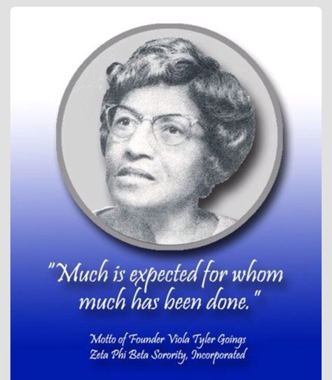 ZPhiBInc1920's tweet photo. #IHaveADream “Much is expected for whom much has been done” fav motto of Founder Viola Tyler Goings #ZPhiB96 https://t.co/IhlW2kk8A0