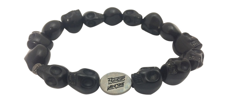The new <a href="/RelateBracelets/">Relate Bracelets</a> and <a href="/FrancoisVanCoke/">Francois van Coke</a> skulls armband. In support of <a href="/VredeFoundation/">Vrede Foundation</a> Thanks you Frannie.