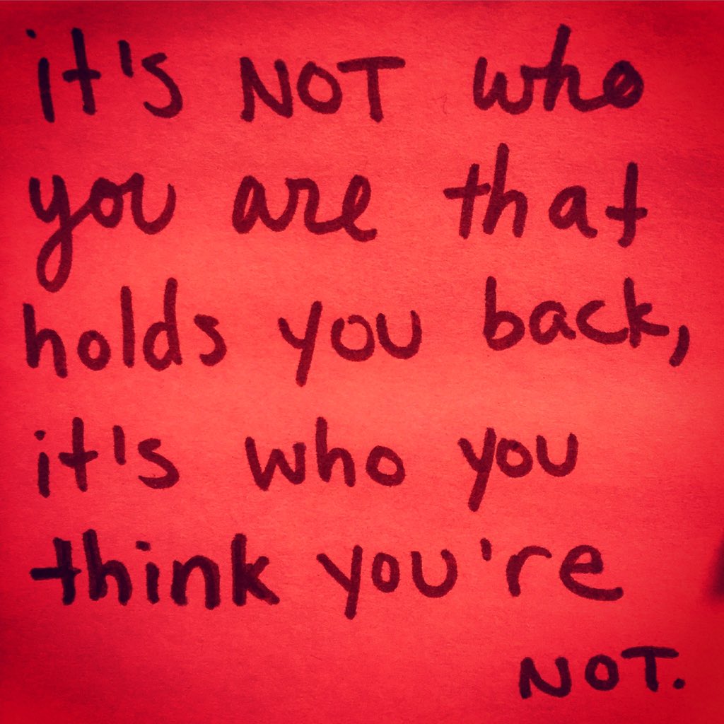 tylersage_fit's tweet photo. #MotivationMonday #quoteoftheday 
"It's not who you are that holds you back, it's who you think you're not." https://t.co/wPmtuwx9kL