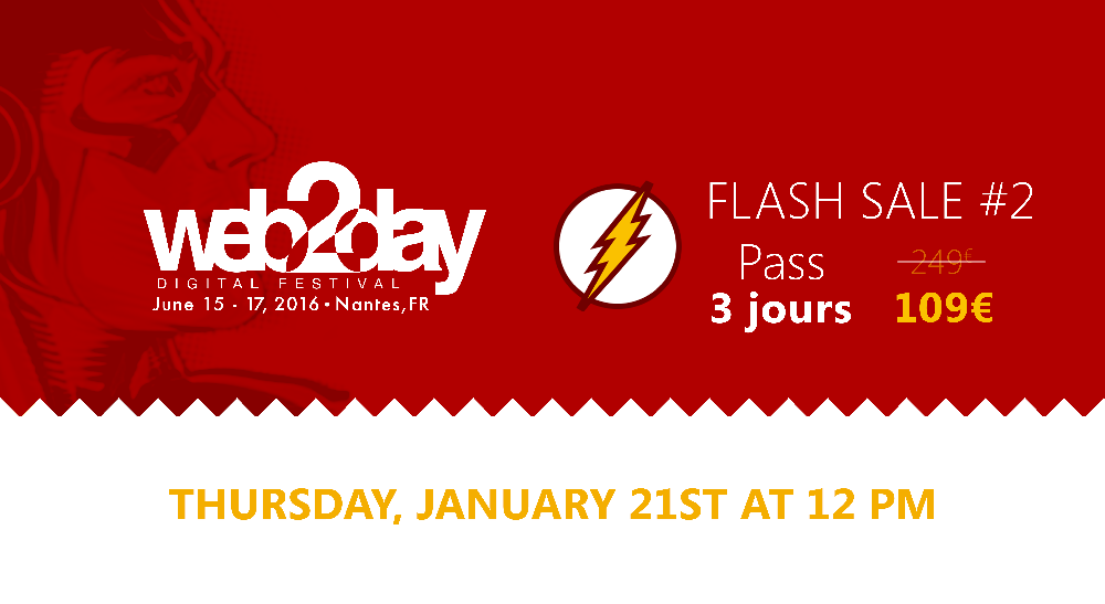 web2day's tweet photo. Don't miss our second and last flash sale on thursday at 12pm! #SpecialOffer https://t.co/H8alIXEhwg https://t.co/CWRKZ9JAxw