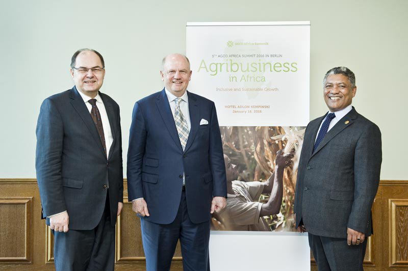 AGCOAmbassador's tweet photo. .@AGCOcorp CEO M. Richenhagen w Hon. #Ag Ministers Schmidt (Ger) &amp; Lubinda (Zam) at #Africa conf. @bmel @NAIS_News https://t.co/Xf5bwjCXNd