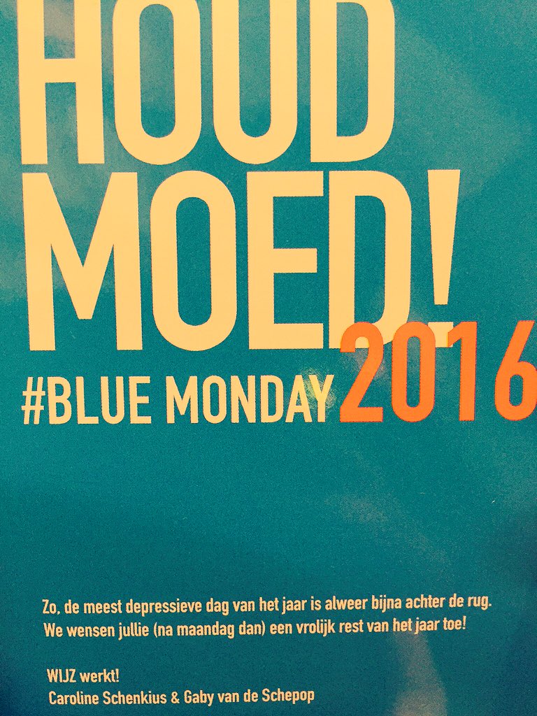 Zonnebloemen op #bluemonday! Wat een goed idee van <a href="/WIJZwerkt/">WIJZwerkt!</a> Thanks!