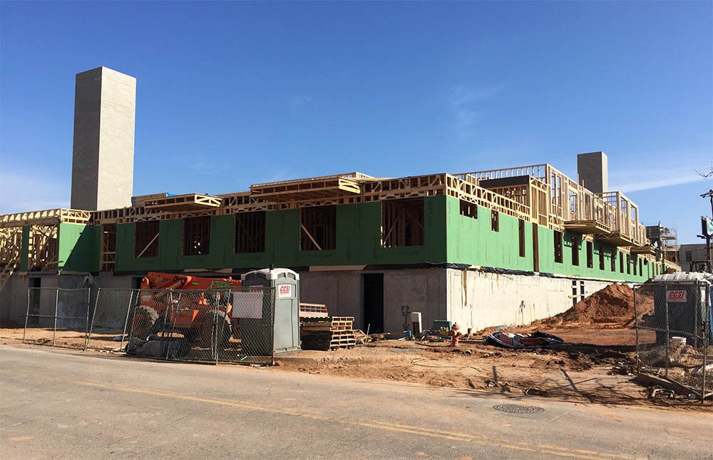 OKCTalk's tweet photo. 160 units at Maywood II Apartments in @DeepDeuce @DowntownOKC coming along. https://t.co/ibAR9KIVjk
