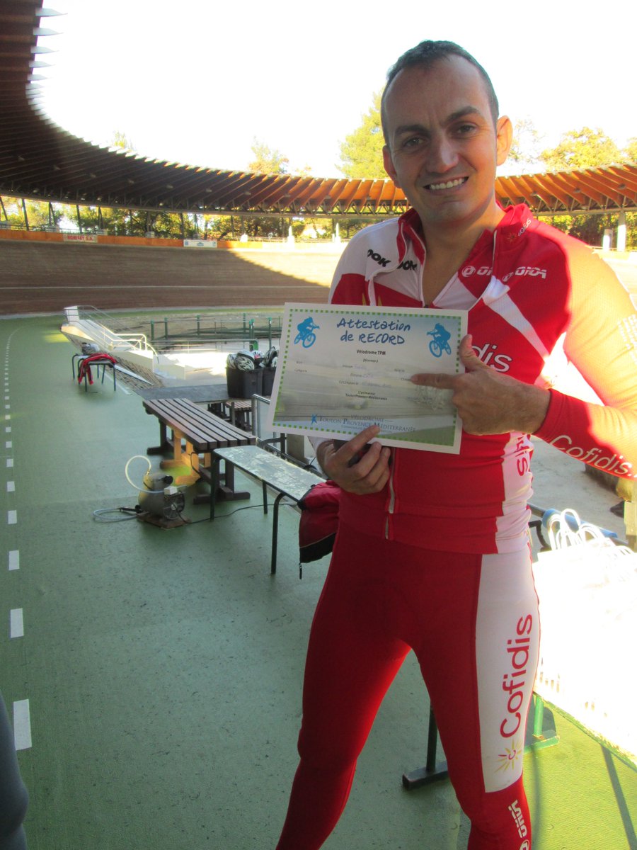 Fabien Rossolini, détenteur du record de la piste