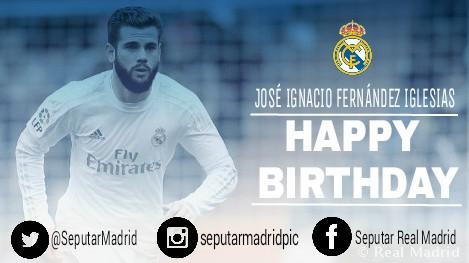 Happy Birthday to Real Madrid's defender, José Ignacio Fernández Iglesias aka Nacho Fernández who turns 26 today! 🎁🎂