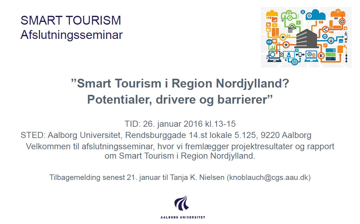 AAU_TRU's tweet photo. Vi fremlægger det nuværende landskab og fremtidige spor for #SMARTTOURISM i Region Nordjylland. Del gerne invitation https://t.co/JwGUxlfjkA