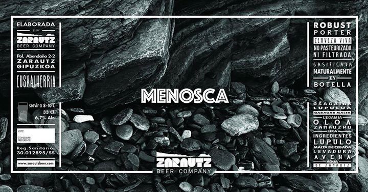 SurfingandBeer's tweet photo. New beer #menosca #zarautz #zarautzbeer #zarutzbeercompany #robust #porter #robustpert #craftbeer #beer #garagardoa… https://t.co/bwaWP77X6V