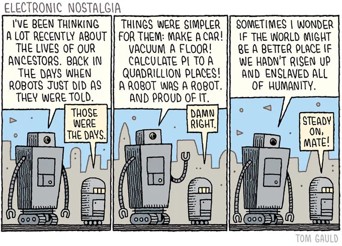 `Electronic Nostalgia' (my cartoon for Saturday's Guardian Review) - 