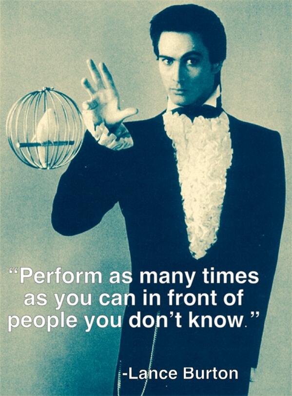 MagicNews18's tweet image. #quote "Perform as many times as you can in front of people you don't know." Lance Burton @LanceBurtonMM #Magician
