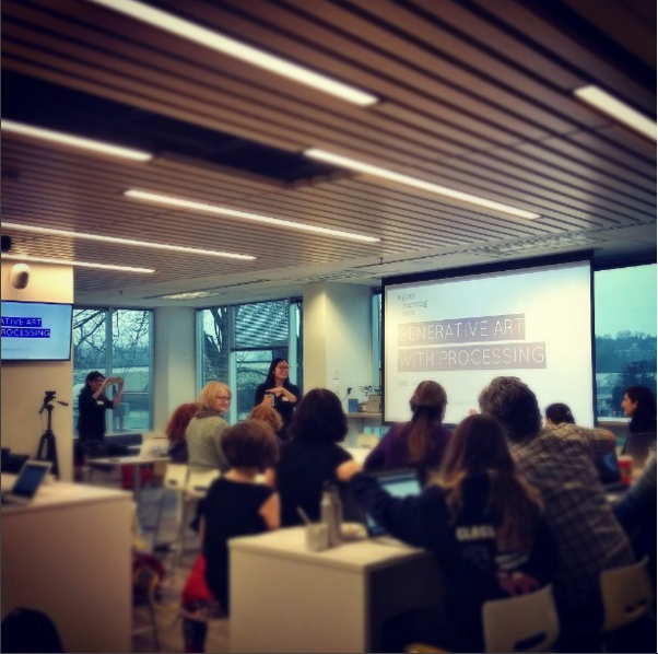 goclio's tweet photo. A room of your future bosses. Monthly coding workshop with @learningcode at @goclio HQ this weekend! #girlslearncode https://t.co/kA2UktTbSv