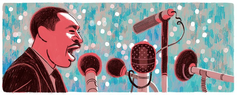 richiepope's tweet photo. Finally able to share the news: I did today's Google Doodle for MLK Day! This means more than I can even describe. https://t.co/aecaSAp8DC
