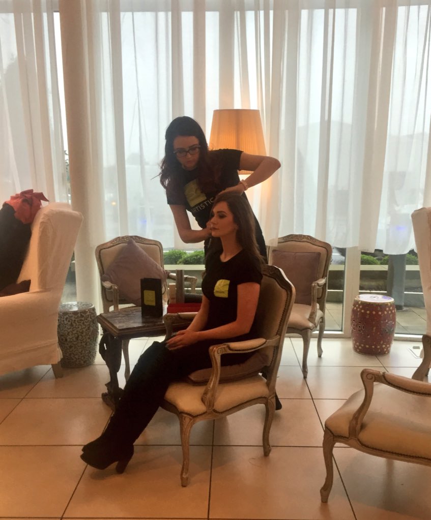 FuzionComms's tweet photo. We're having some fun today with @SeanTaaffeHair &amp; @TV3Xpose #upstyles #seantaaffe @thebeaconhotel @ashywhite https://t.co/oaVpFQS3LO
