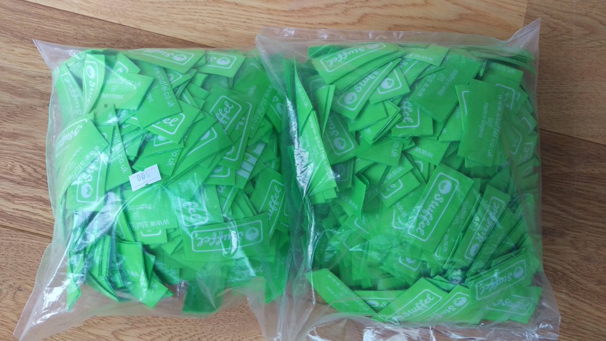 Labels are here! First order is on its way...