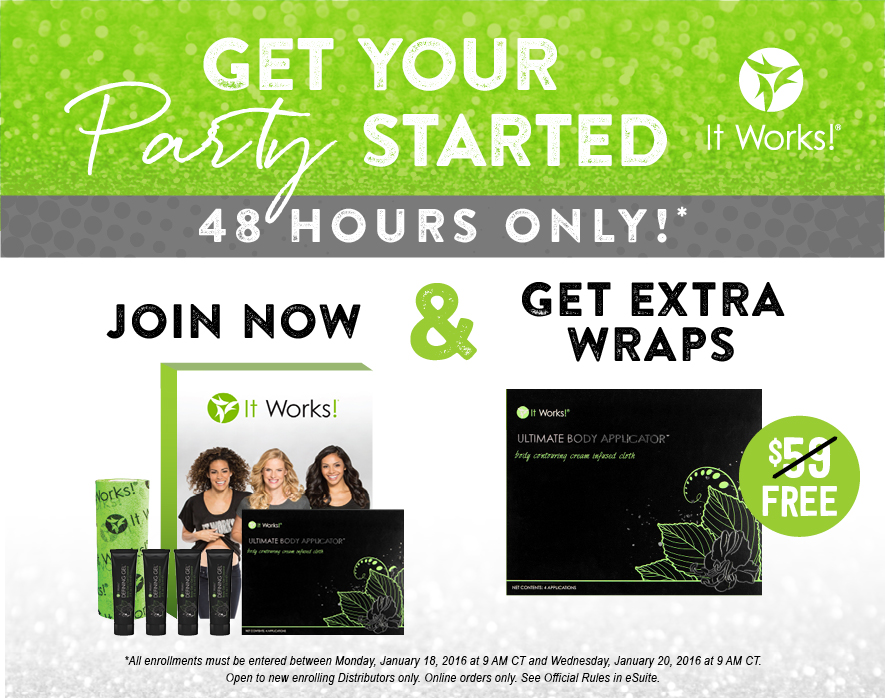 ItWorksGlobal's tweet image. Raise your hand if you're ready to party like a Wrapstar 🙋! You've got 48 hours!