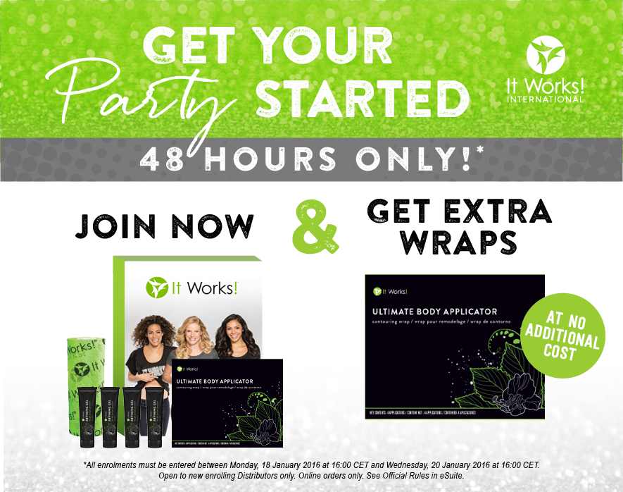 ItWorksINTL's tweet image. Join It Works! and purchase the Business Builder Kit to get an extra box of Wraps at no additional cost!