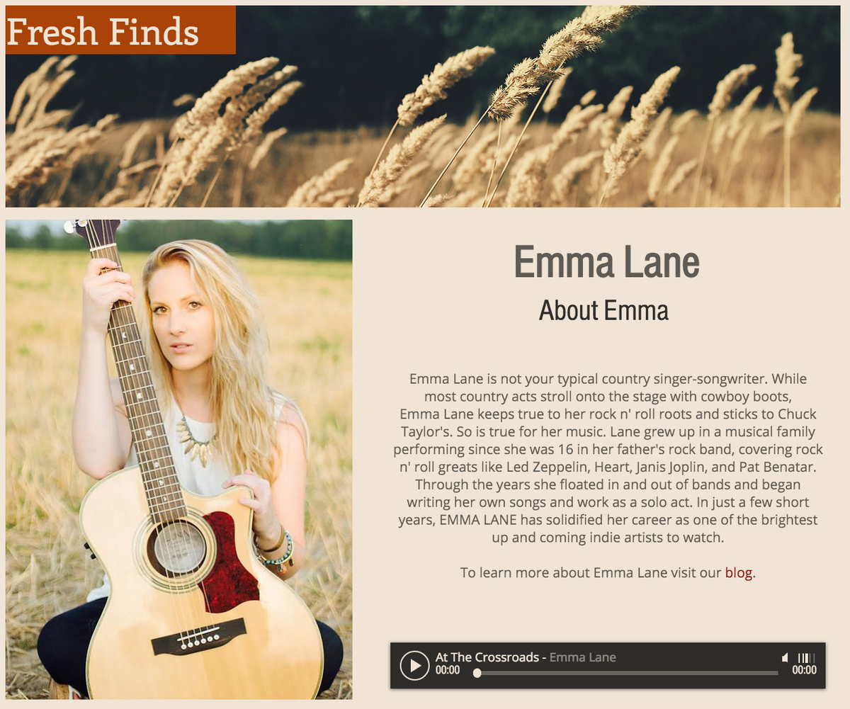 BrewedCountry's tweet photo. Our latest #FreshFind is the talented @EmmaLaneMusic. Visit https://t.co/7DuD1uyyCr for more #countrymusic #emmalane https://t.co/3XtZ05L5Ky