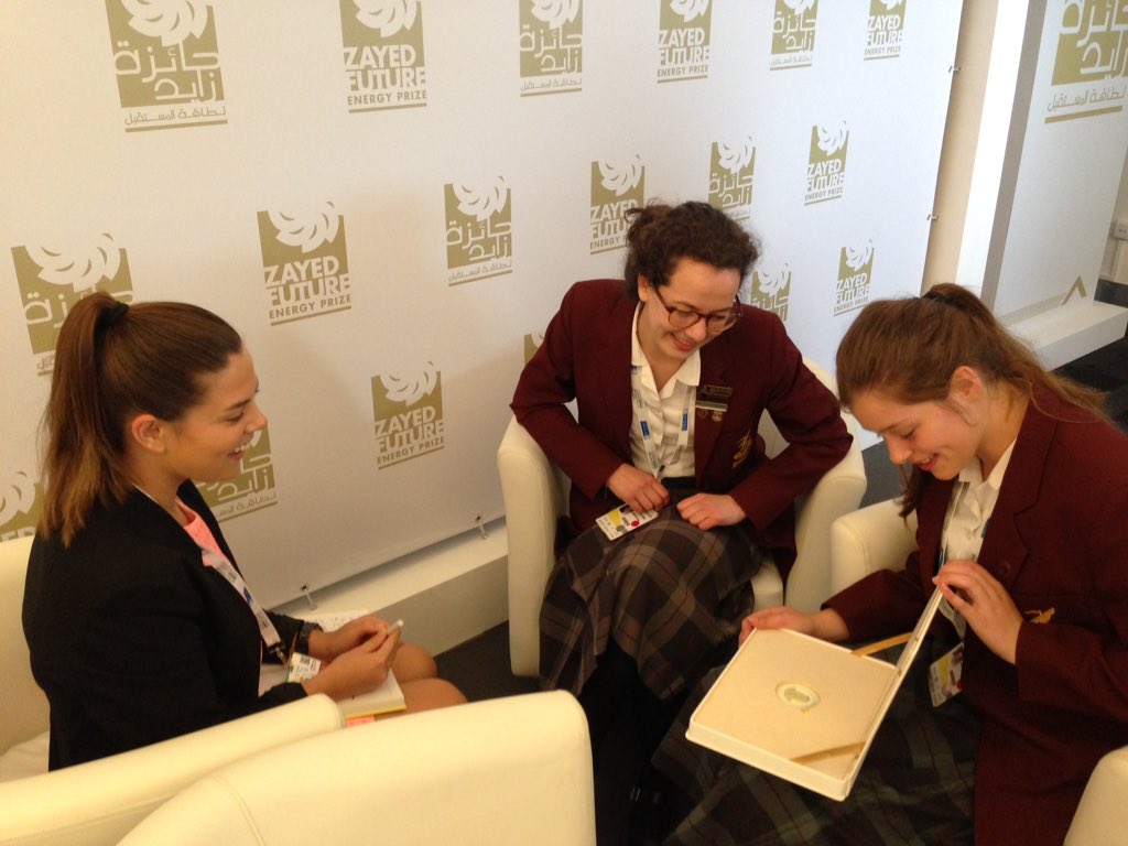 EducationHQ_AU's tweet photo. Today we interviewed students from NZ's Cashmere High School - winners of the #ZFEP2016 GHS Category. #ADSW2015 https://t.co/waHjzrUhmc
