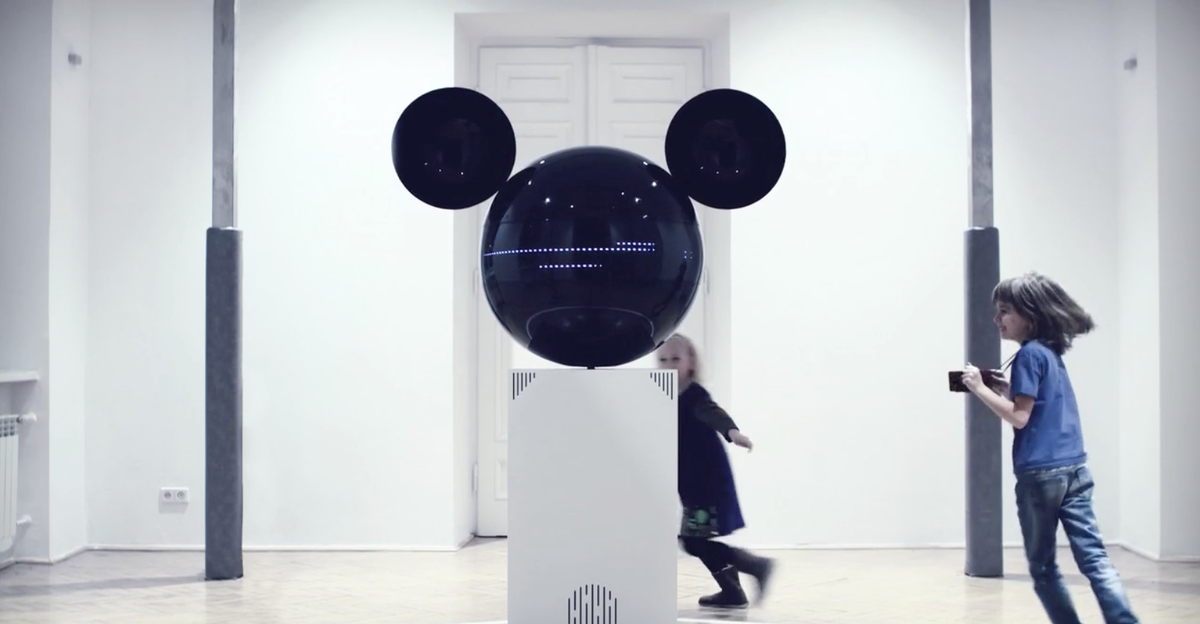 Mickeyphon, Interactive audiovisual kinetic sculpture by <a href="/panGenerator/">panGenerator</a> for disney. 
vimeo.com/151174535