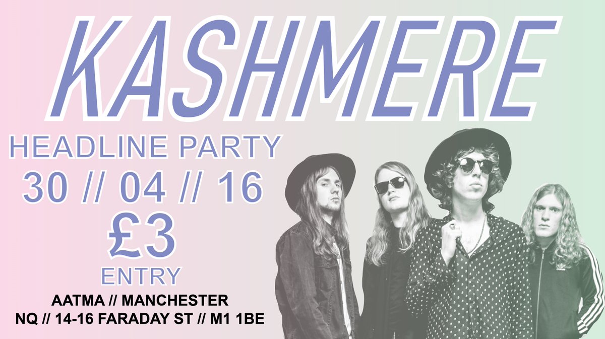 We're throwing a massive party in April for our Manchester headline gig! 
And it's only £3?!
skiddle.com/whats-on/Manch…