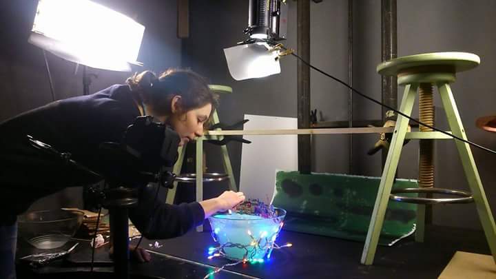Tournage d'En sortant de l'école !
Réalisatrice: Marie de Lapparent 
#stopmotion  #animation #Apollinaire