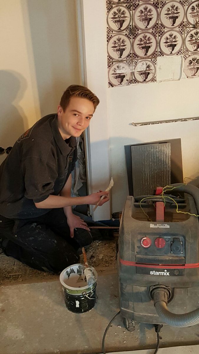 Onze leerjongen Ruben aan het werk #trots