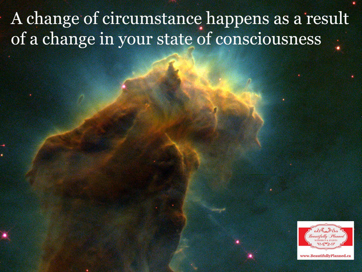 BeautifullyPlan's tweet image. A change of circumstance happens as a result of a change of consciousness #BeautifullyPlanned #spiritual #wedding