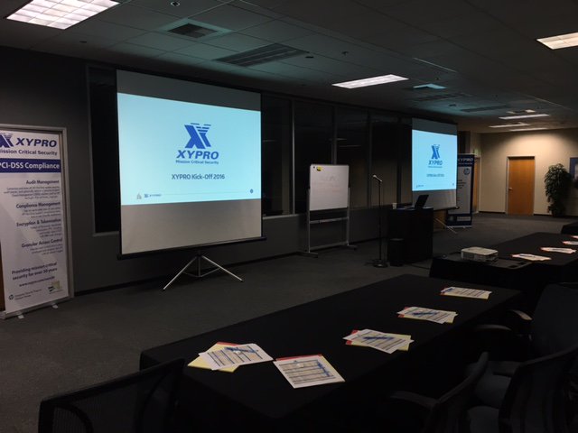 XYPROTechnology's tweet photo. XYPRO's company kick-off 2016 ready to begin meetings! #HP_NonStop #recordyear  #lovewhatyoudo https://t.co/Igf7qKAPVp