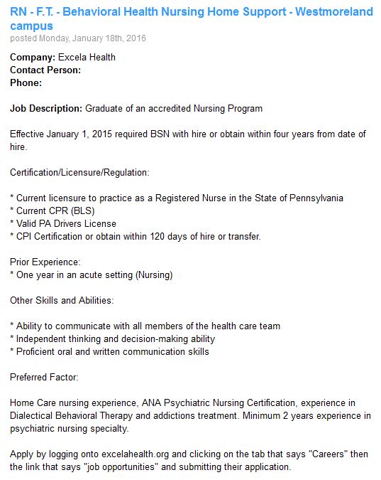 Another New Job Opening!