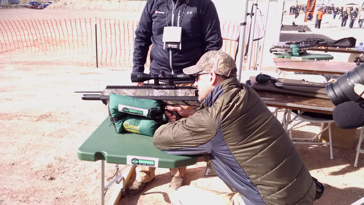 NRA_Rifleman's tweet photo. RT @AmericanHunter: Crossbows, #airguns and now an airbow? Thanks to @crosmancorp, it's happening. #shotshow https://t.co/xheC3qRL4x