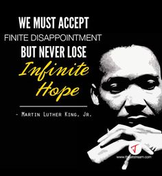 Dignity. Equality. Hope. Thank you, Dr. King, for instilling these values in us. #MLKDay