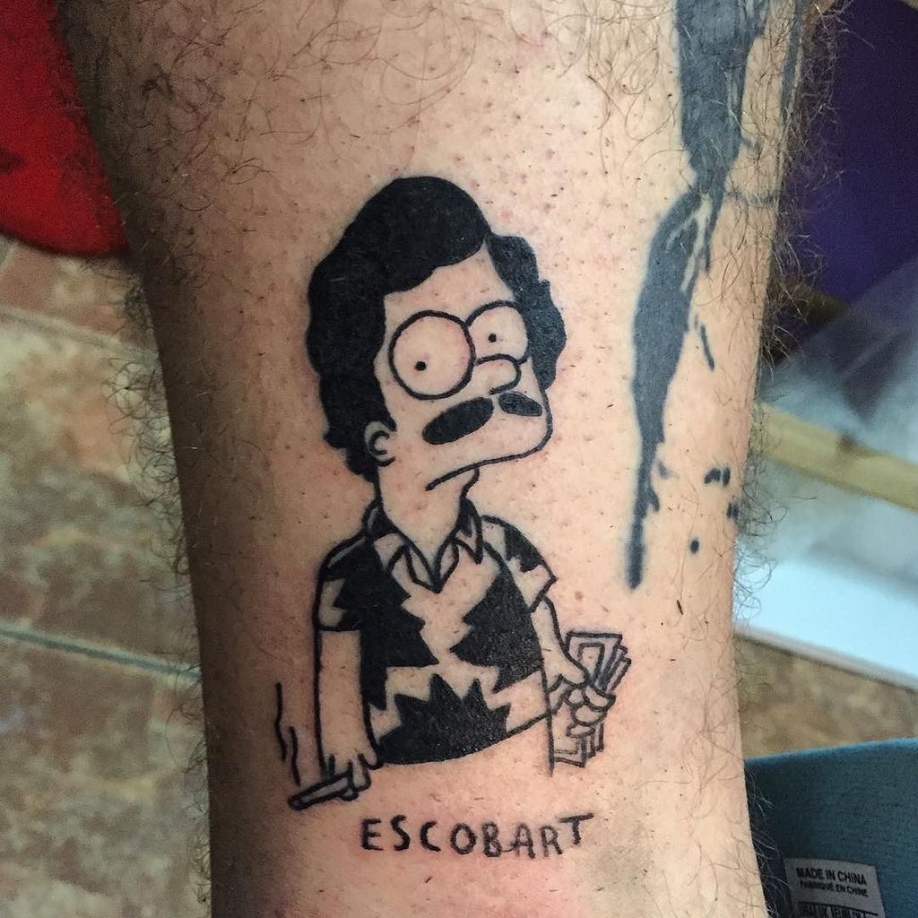 CRASH ART HOUSE on X: "#Escobart para thomas, tatuaje por @m0nk #bartsimpson #tattoo #ink https://t.co/dLVheqTzBI" / X