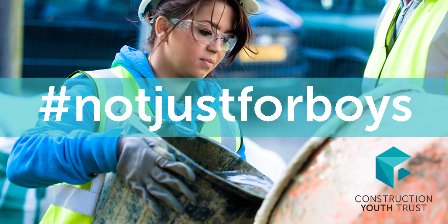 Support our #NotJustForBoys campaign to help get more women into construction notjustforboys.co.uk #WomenInSTEM!