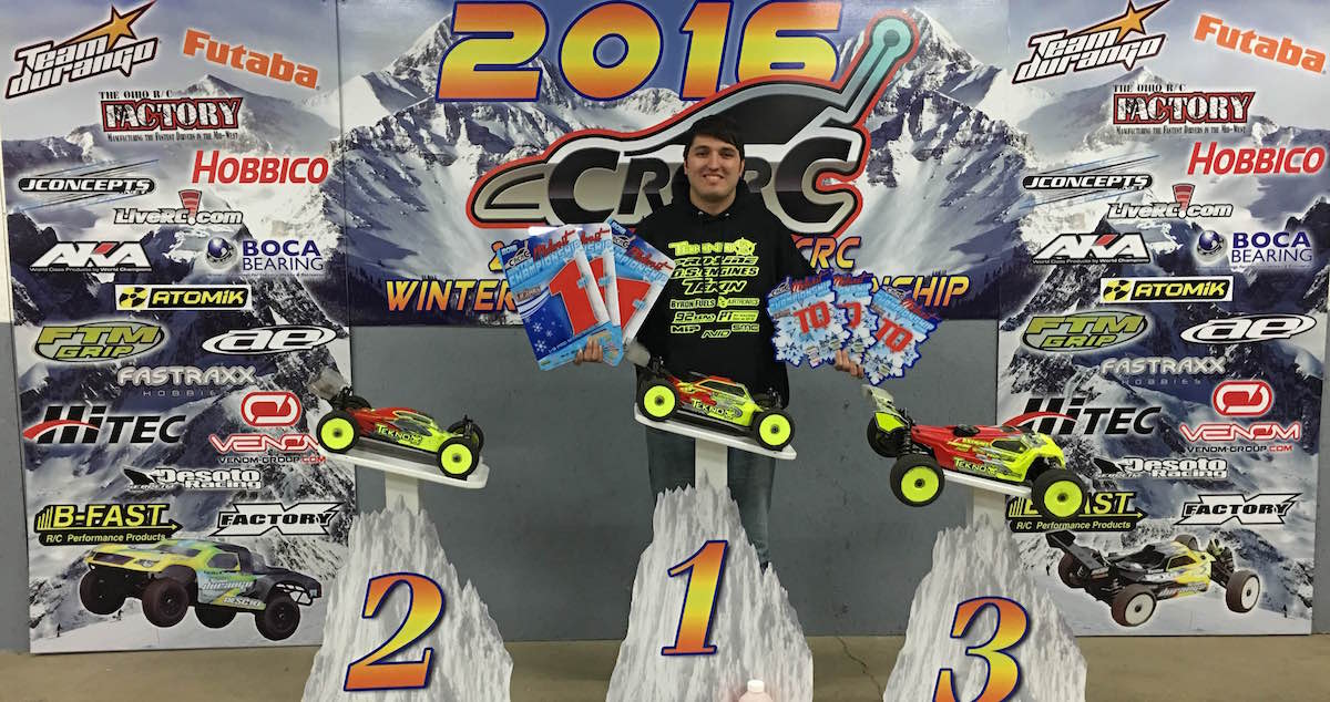 Tekno RC's Joe Bornhorst Sweeps CRCRC 1/8th Scale Winter Midwest Champs! bit.ly/1ZwimEH