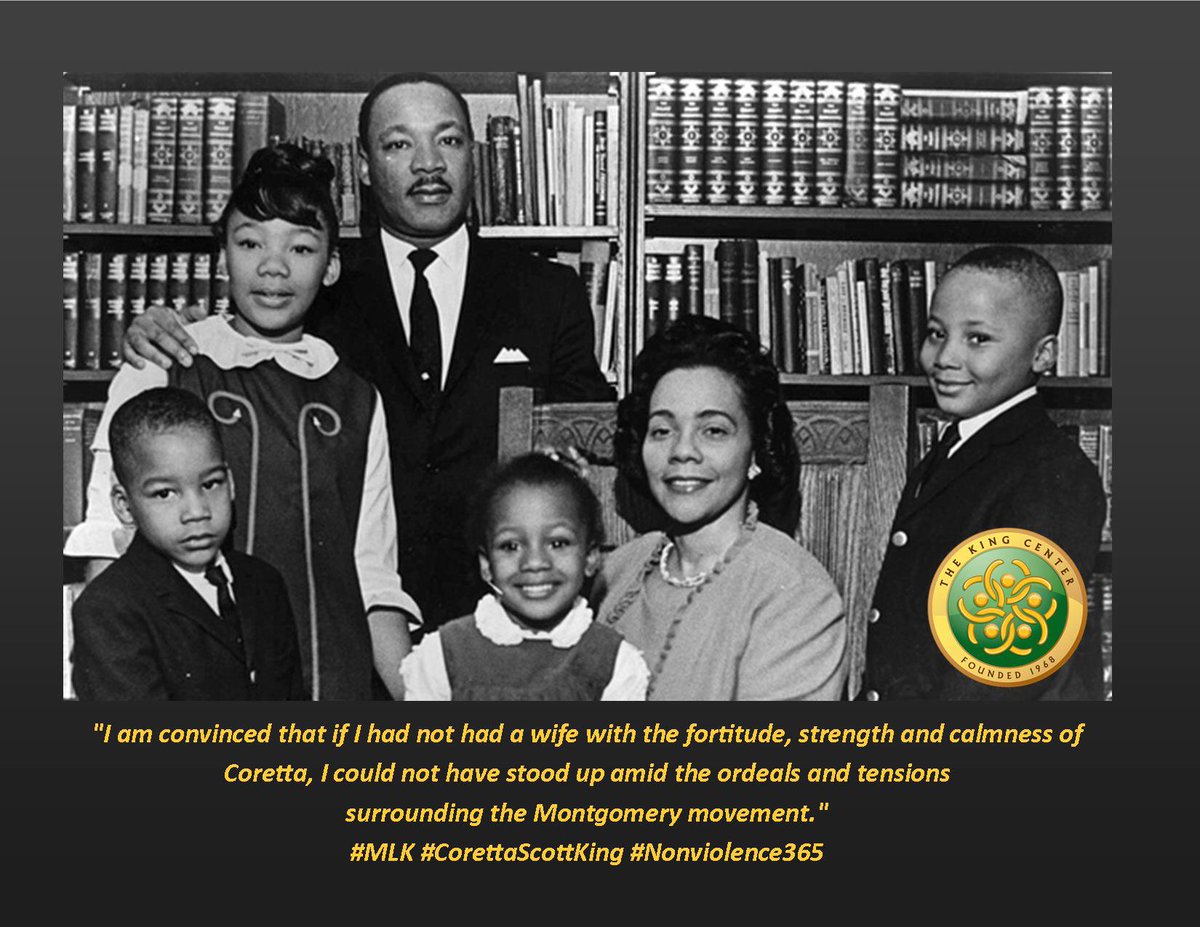 #MLK regarding #CorettaScottKing. #MLKDay2016