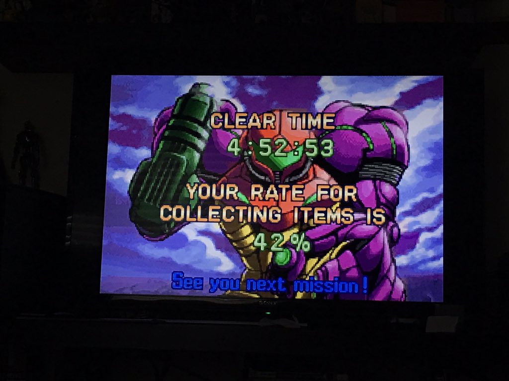 I finish my 1st Metroid game this year🤘🏻 #MetroidZeroMission <a href="/MetroidPrimeFan/">Metroid Prime</a> <a href="/NintendoAmerica/">Nintendo of America</a>