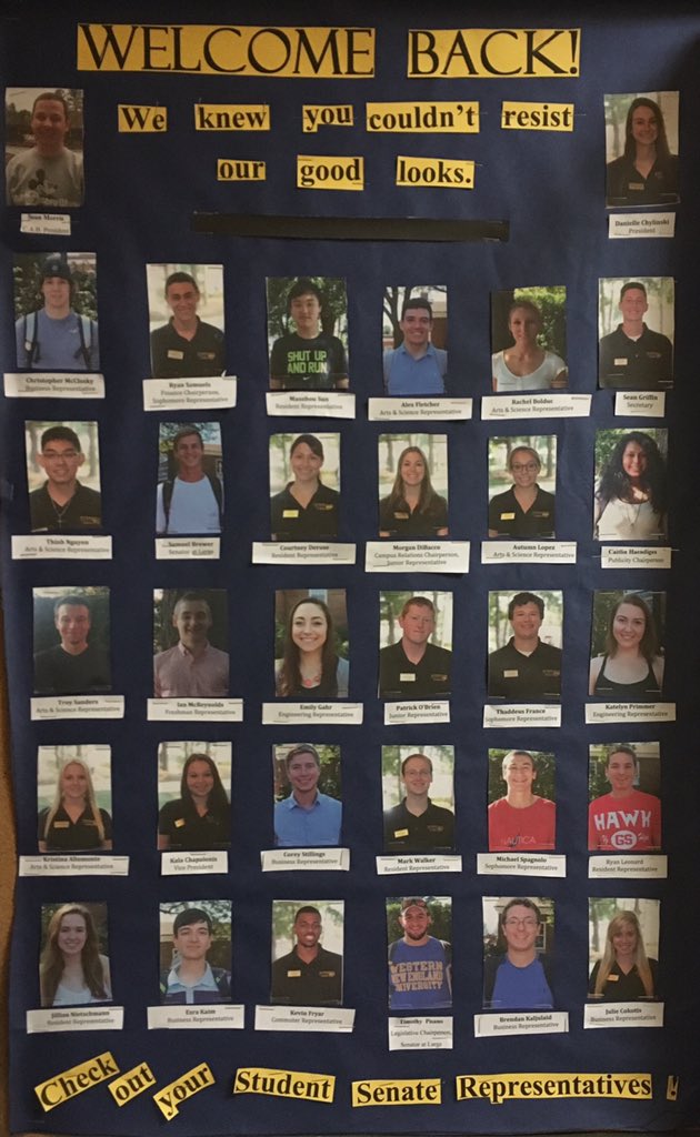 WNE_Senate's tweet photo. WELCOME BACK! We knew you couldn't resist our good looks... Check out your Student Senate Representatives! https://t.co/OnlefeKCU8