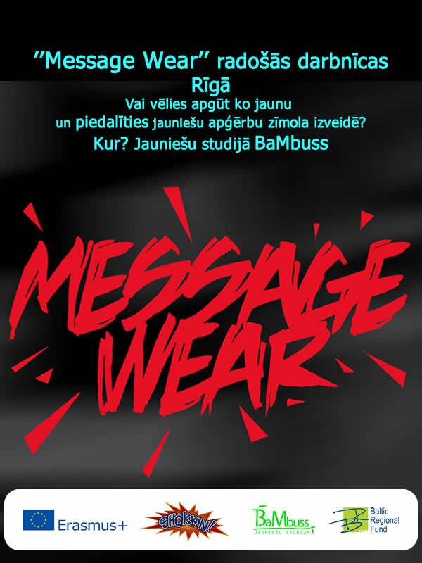 Ja esi sapņojis radīt pats savu apģērbu zīmolu, tad šī ir iespēja Tev, jaunieti!