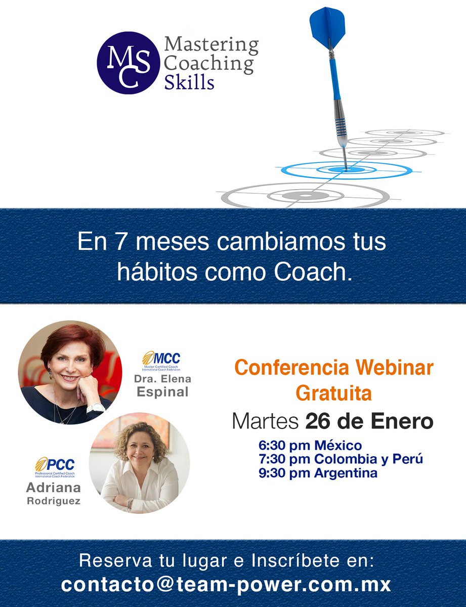 Conéctate a la webinar gratuita este 26 de enero 2016.