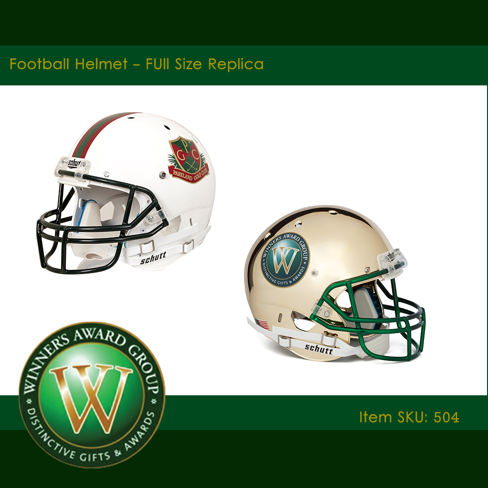 WinnersAward's tweet photo. What's cooler than your company logo?  Your company logo on a football helmet!
#corporate #awards #football https://t.co/7eZTprQnyD