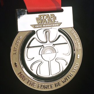 Star Wars Rebel Challenge half marathon at Disneyland.  #crushedit  #stillrecovering