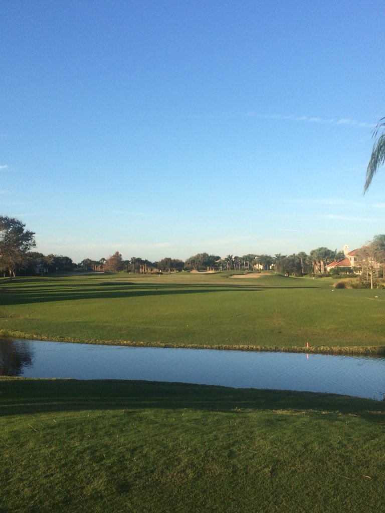 GrandHarborGOLF's tweet photo. Clear blue skies for Round 1 matches of the President's Cup. https://t.co/qIunAi9CLK