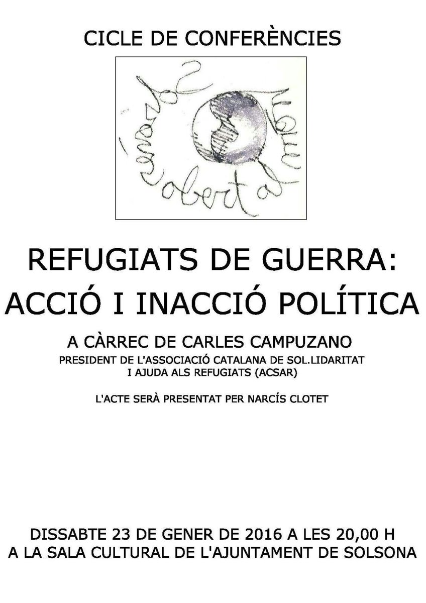 Nova conferència del SOM el dissabte 23 de gener.