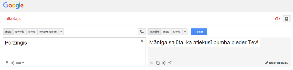 Nu jau arī Google tulkotājā! :D
Kristaps Porzingis #NBAVote