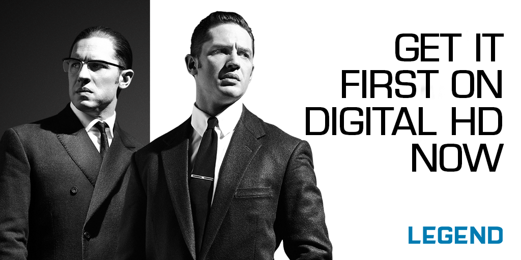 LegendFilmUK's tweet image. To celebrate today's #LegendFilm Digital HD release, follow and RT for your chance to win a legendary goodie bag!