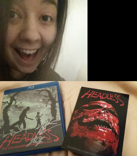 Came home to this beauty!! Thank you so much! #Bestmovieof2015 <a href="/Headless_Movie/">Headless</a> <a href="/Forbidden_Films/">Forbidden Films</a> #horror #gore