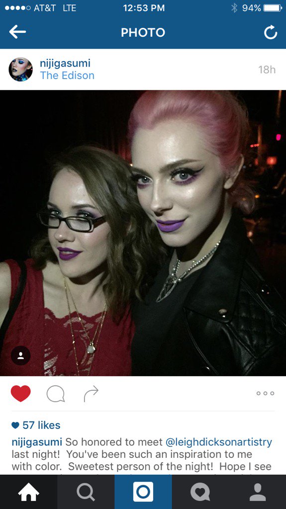 AThisThat2's tweet photo. #Nijigasumi16 #leighdicksonartistry #NyxCosmetics @NyxCosmetics #illuminted #partyalltime @TheEdisonLA 💋 https://t.co/ONSjTO9gmZ