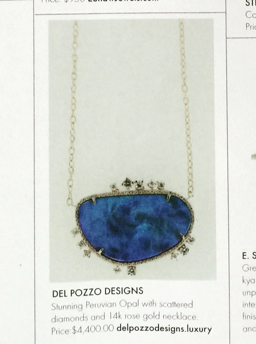 DelPozzoDesigns's tweet photo. A featured piece in @GladysMagazine this last fall. Excited to be in their upcoming Love edition. #DelPozzoDesigns https://t.co/kBwSWaLFu7