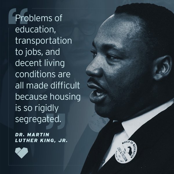fairhousingoc's tweet image. Dr King understood the pivotal role of #FairHousing to help #endsegregation &amp;amp; for achieving #SocialJustice. #MLKDay