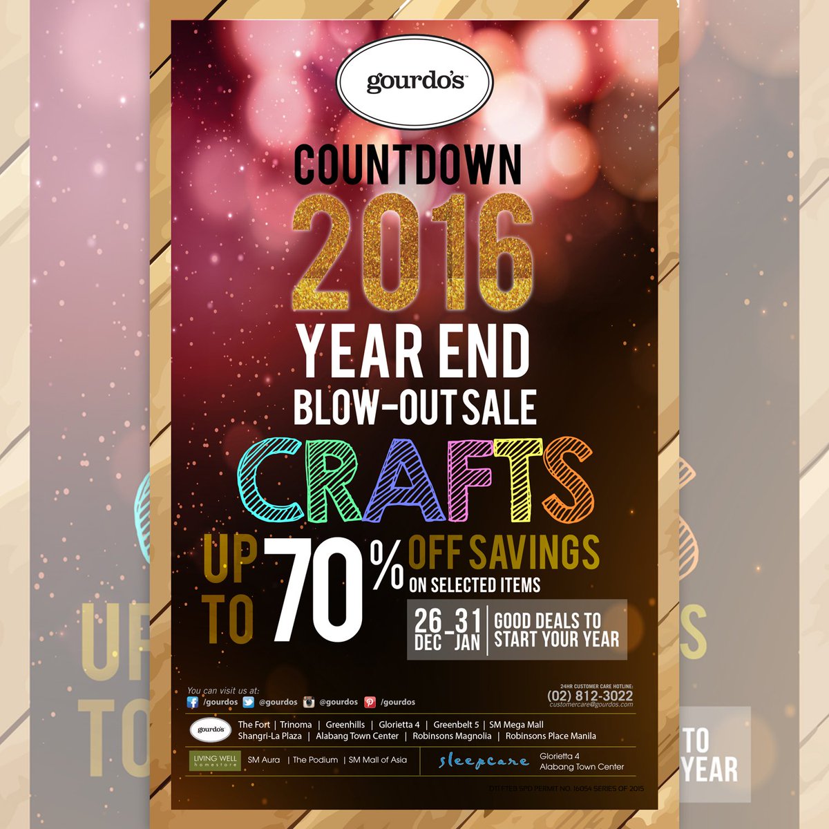 gourdos's tweet photo. Enjoy up to 50% off on our selected #crafts in our #Countdown2016 Year End Blow-Out Sale. #OhMyGourdos! https://t.co/gjCE0GgFPa